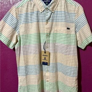 Chubbies Men's Friday Shirt - Striped Button-Down Short-Sleeves